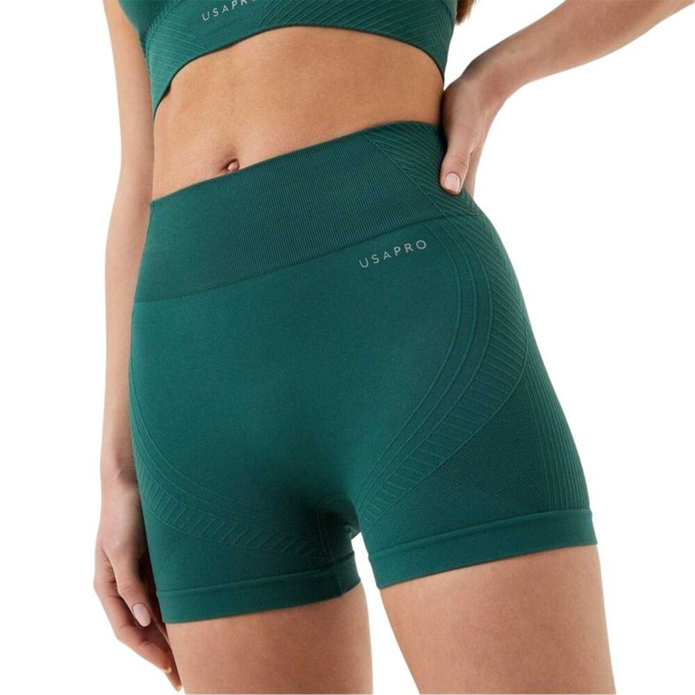 USA Womens/Ladies Nylon Shorts / Forest Green
